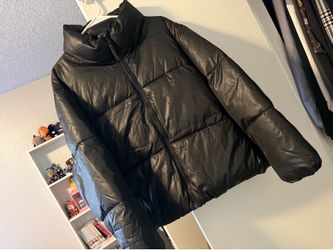 Black puffer jacket