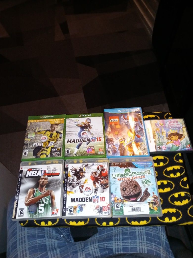 Son 3 Juegos De PS3 Y 2 JUEGOS DE XBOX ONE 1 DE NINENDO. DS Y 1 DE Wii Estan Casi Nuebos Si Los Kere Por Separado Tanbien Los Bendo Cada 1