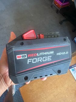 Milwaukee m18 12.0 forge battery like new