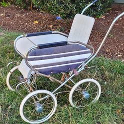 Halloween Vintage Metal Baby Doll Pram Stroller Carrier 