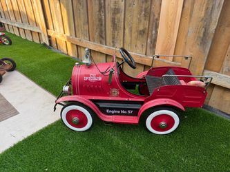 Vintage Fire Truck Pedal Car – Engine No. 57