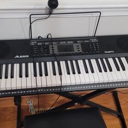 Alesis Talent 61 Electric Keyboard 61 Keys With Stool And Box