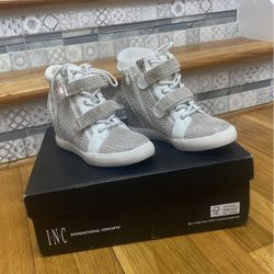 Diamond Bling Wedge Sneakers