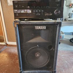 Yamaha AV Reciever And Speaker 