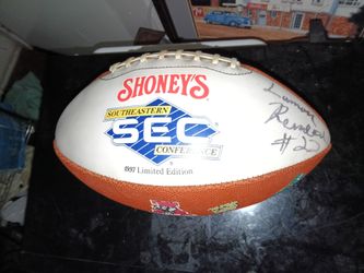 Shoneys sec signed football