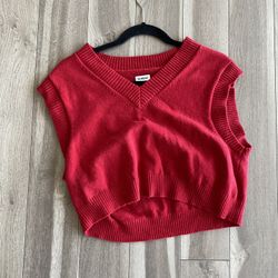 Red Sweater Vest