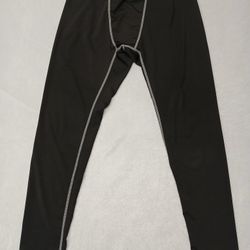 Exercise Pro (Large) Black Poly Blend Stretch Pants