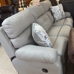 Three-piece reclining group reclining sofa, reclining loveseat, and reclining chair for $2000