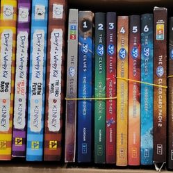 Diary Of A Wimpy Kid and 38 Clues Books