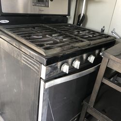 Whirlpool five burner stove