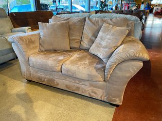 Khaki Two Seater Loveseat