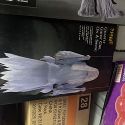 Ghostly Swing Girl Static Prop Halloween