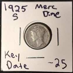 1925-s Mercury Dime