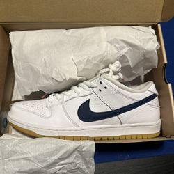 Nike SB Dunk Orange Label White Navy
