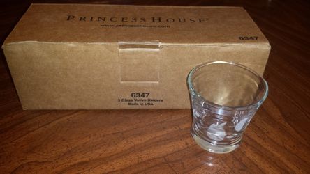 Princess House set of 3 Votive Holders