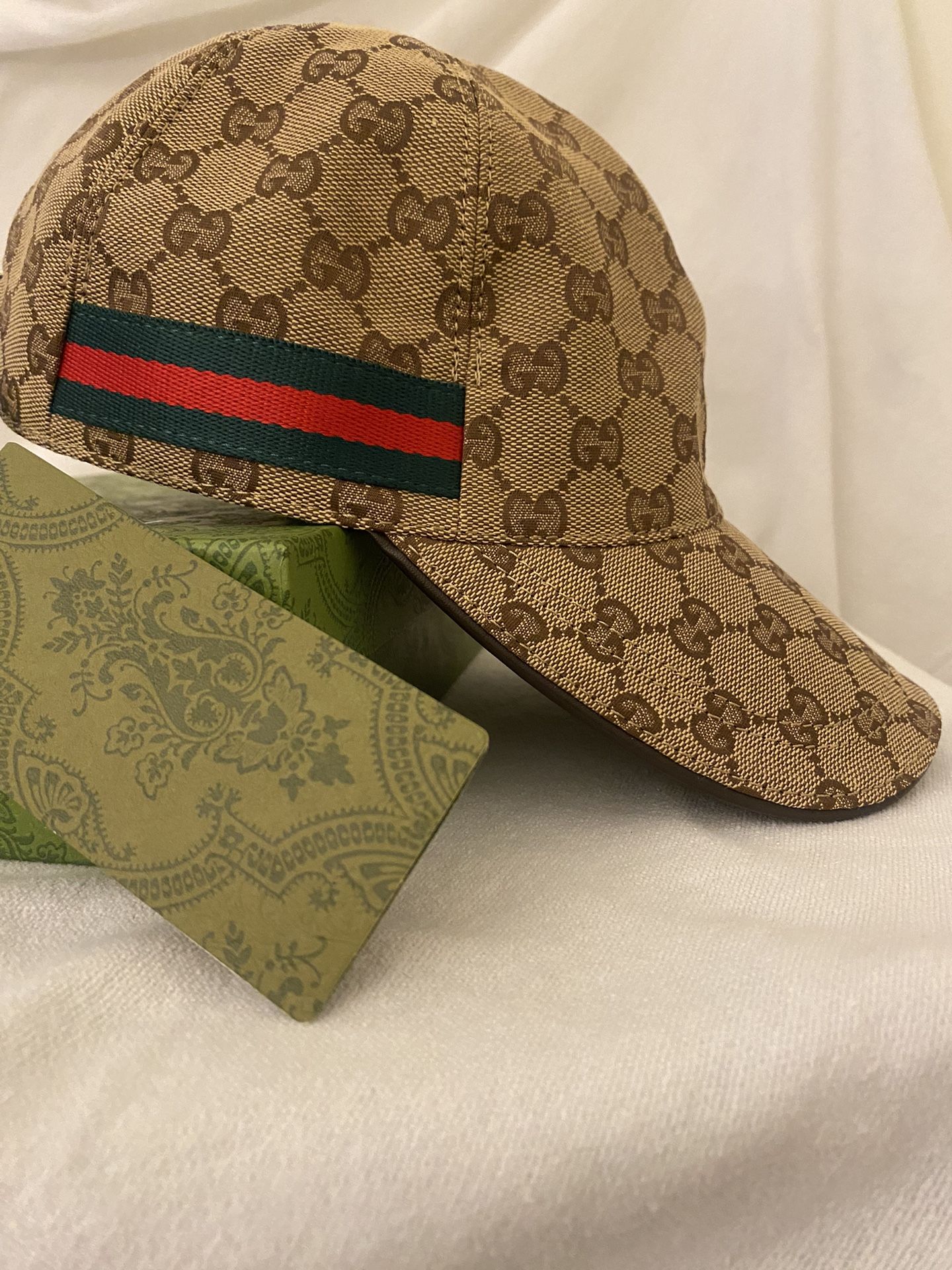 Gucci. Brown Hat Come With Adjusted Straps