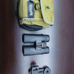 ScoopX 10x42 Ultra HD Binoculars with Phone Adapter