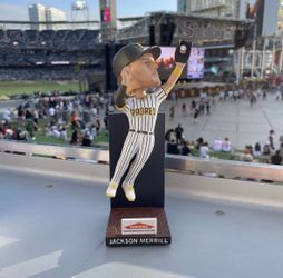 Jackson Merrill Robbery Wall Catch Bobblehead SD Padres
