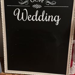 Wedding Sign. Blackboard. Write Your Timeline!