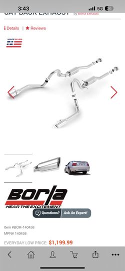 99-04 Mustang Gt Borla Atak Exhaust