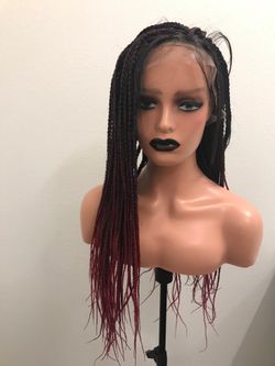 Full face braided wig