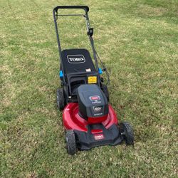 Toro 60 Volt Electric Lawn Mower - Lightly Used