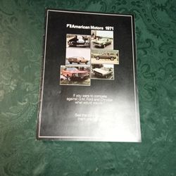 Vintage 2971 American Motors Brochure/ Gremlin/ Sport about/ Hornet/ Javelin/ Matador / Ambassador/ Magazine 
