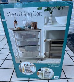 Mesh rolling cart