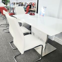 Beautiful White MODERN DINING 😍 Table For $899