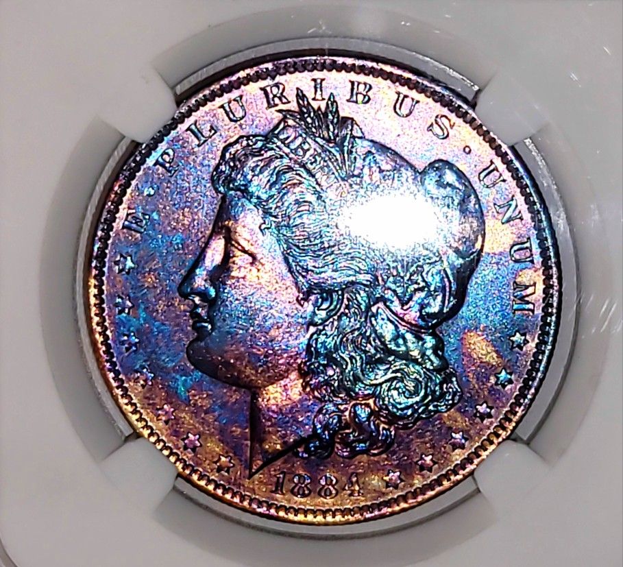 1884-O Morgan Silver Dollar   MS65 