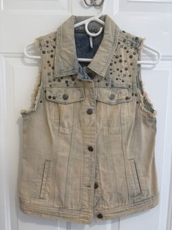 Free People Denim Vest