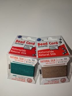 Griffin 100% Natural Silk Stringing Cord – Lot of 26 (No. 10 | 0.90mm | 2m with needle)