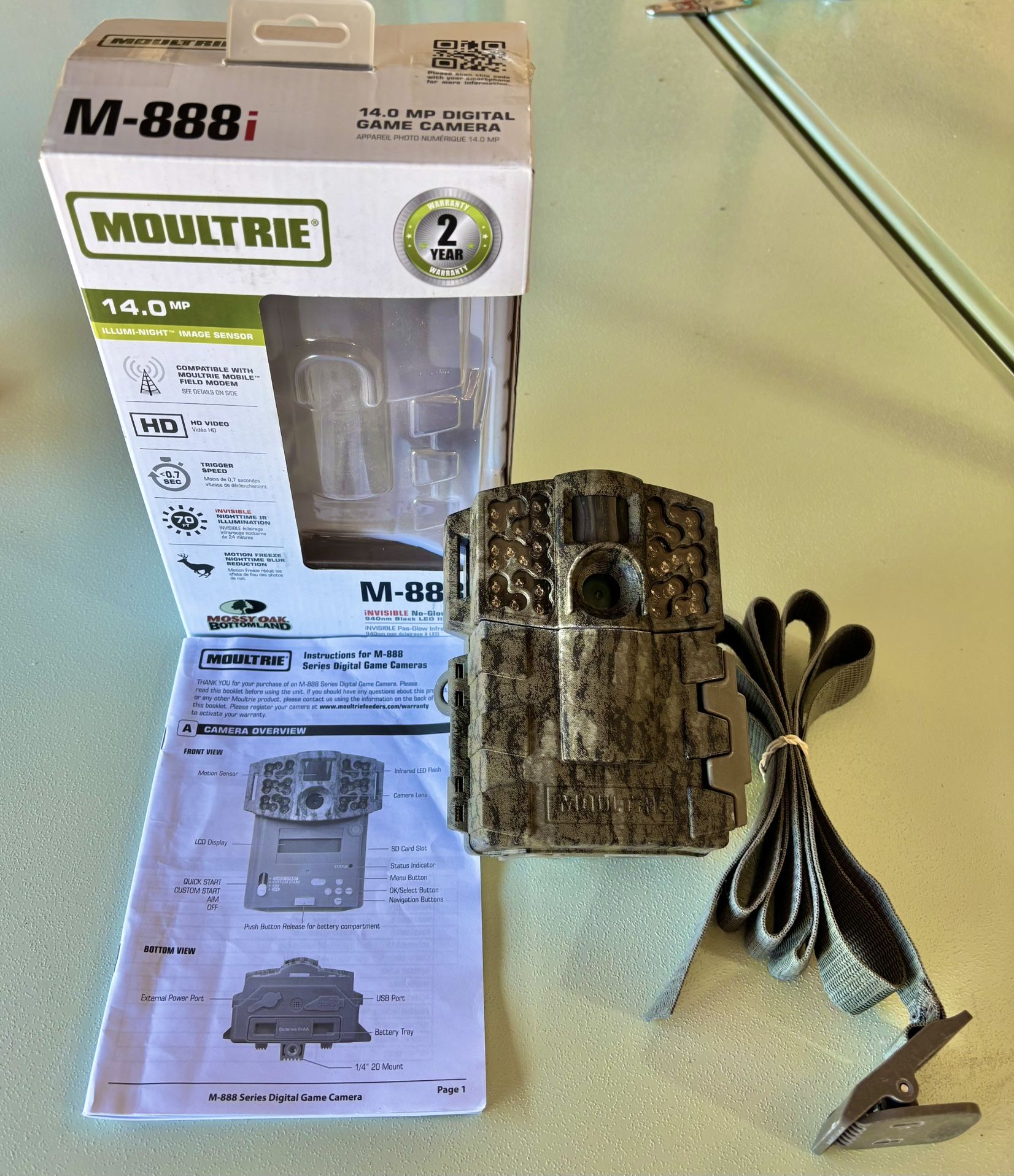 Moultrie Trail Cam Camera M-888i MCG-13068 No-Glow Infrared No Subscription!