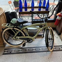 Huffy Men’s  Deluxe Perfect Fit Olive Green Bike 26”