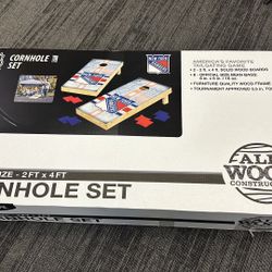 NY RANGERS CORN HOLE SET