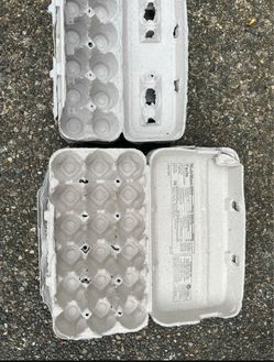 Used Empty Egg Cartons $15 or 3 cartons of eggs