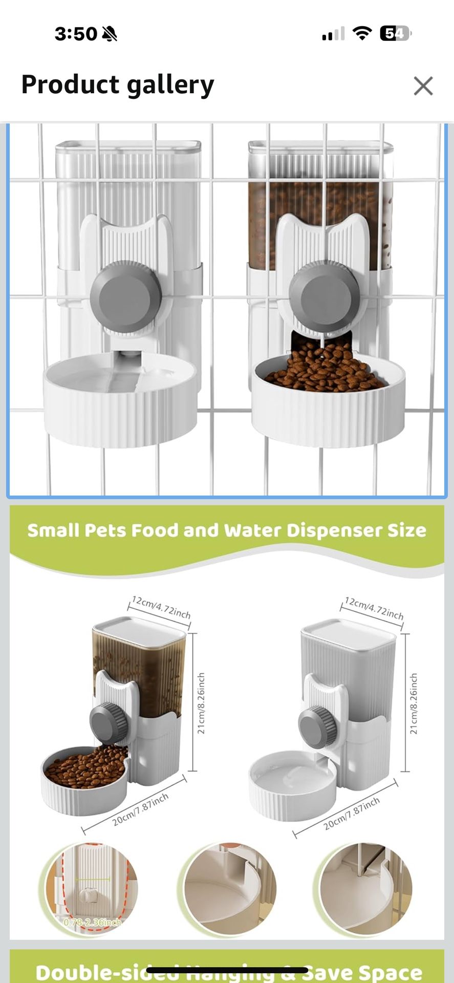 Pet Food Holder For Crate