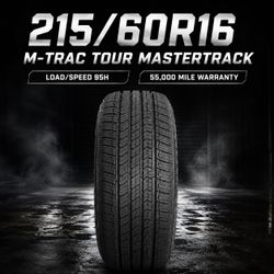 🔥 215/60R16 M-TRAC TOUR MASTERTRACK Tires 🔥