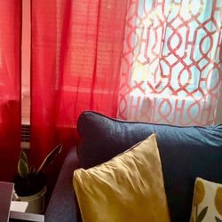 Sheer Curtains 3 Pieces 