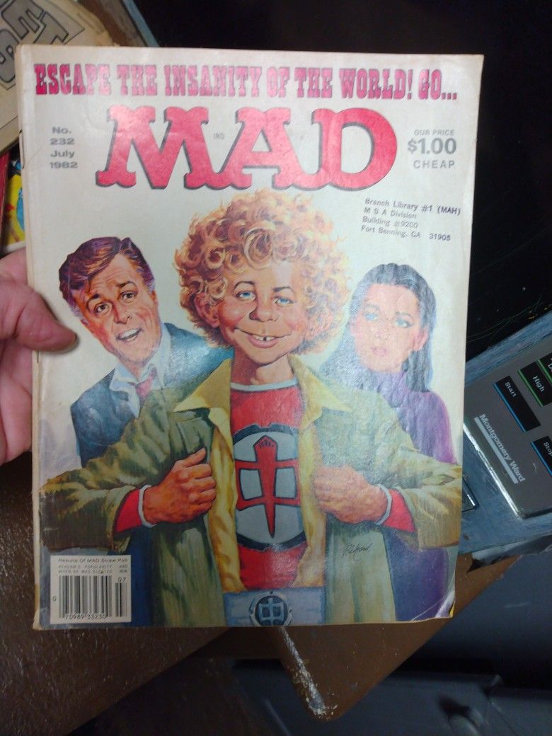Vintage MAD Magazine July 1982 232 Escape The Insanity Of The World