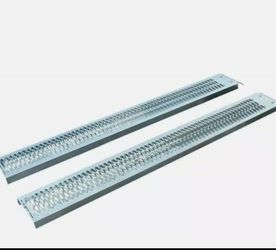 2 Pc Steel Loading Ramps ATV Motorcycle Mower Go Cart UTV 6ft 1000lbs 2 Piezas Set