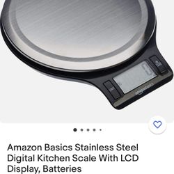 Amazon Basics Digital Kitchen Scale (New in box)