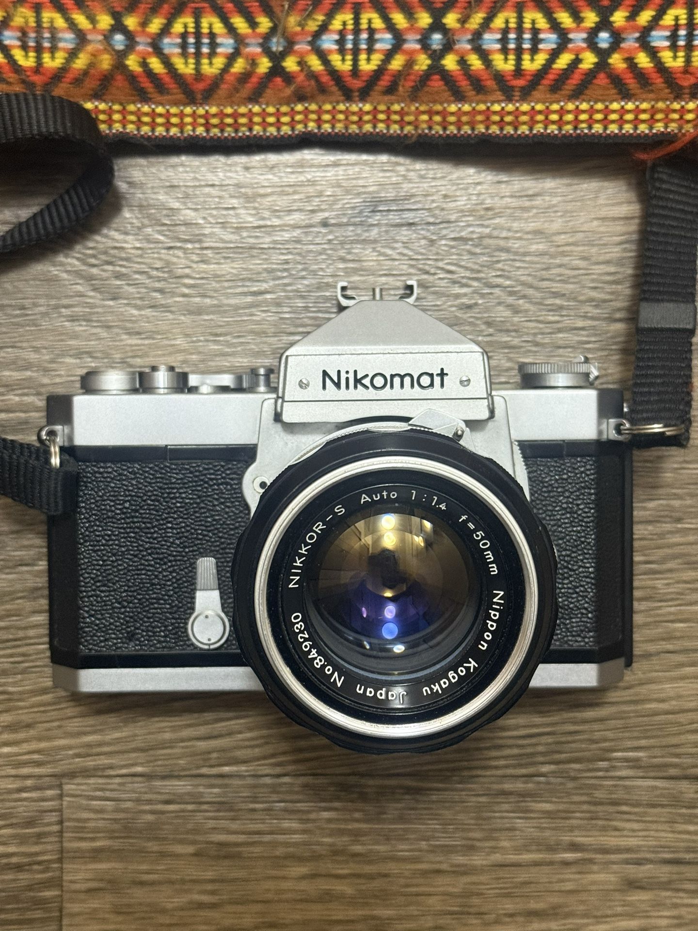 Nikomat (Nikon) Film Camera With 50mm f/1.4 & 80-200mm