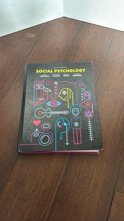 Used Ninth Addition Social Psychology Textbook