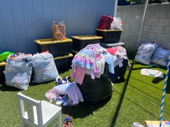 Free clothes and toys