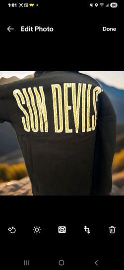 Sun Devils Black Graphic Sweatshirt