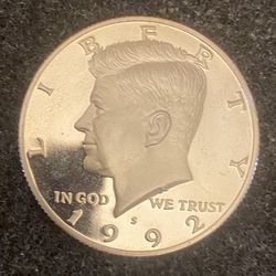 Half Dollar 1992 S. Proof. Coin USA 