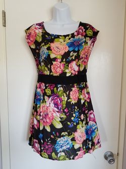 Floral tunic/dress size large
