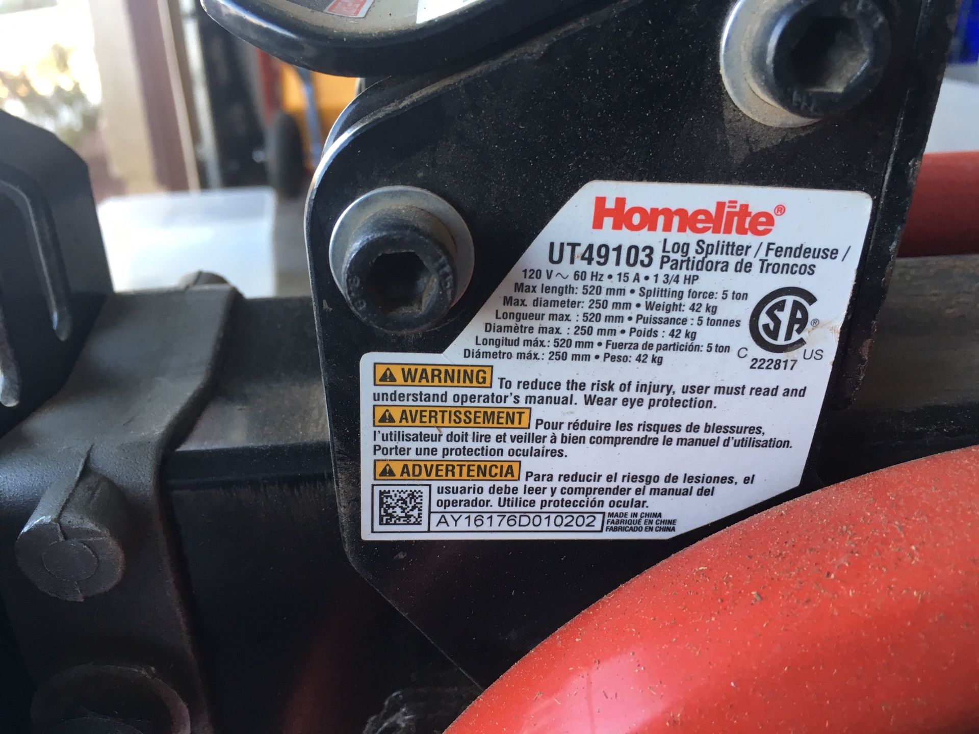 Homelite ut49103 sale