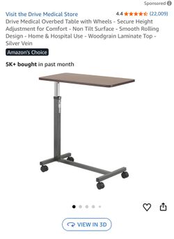 Medidal over bed table